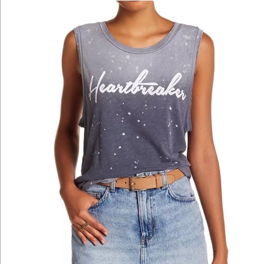 Junk Food Heart Breaker Graphic Tank NWT
